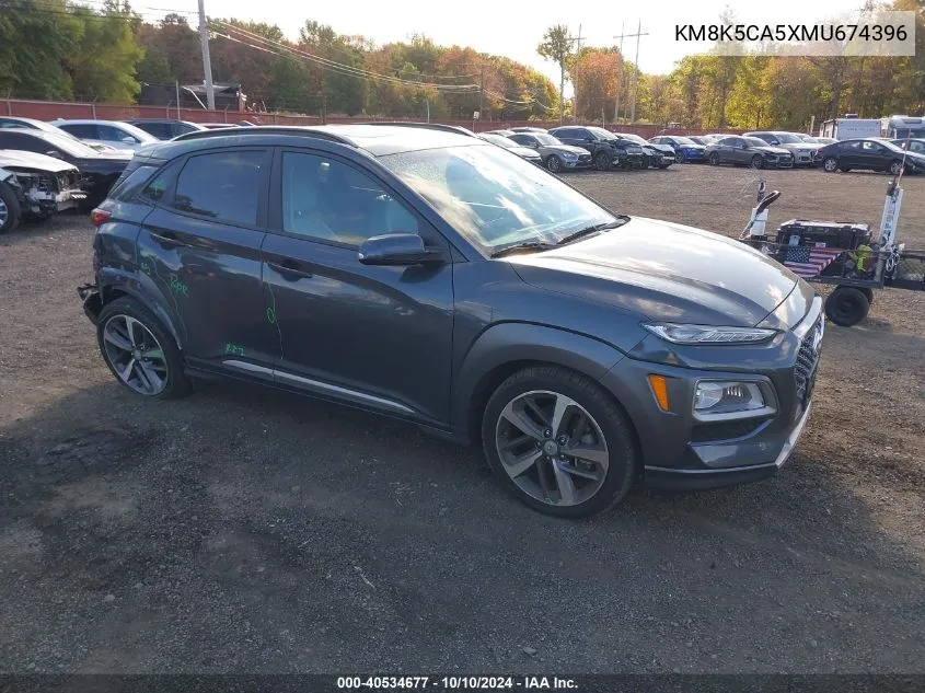 2021 Hyundai Kona Ultimate VIN: KM8K5CA5XMU674396 Lot: 40534677