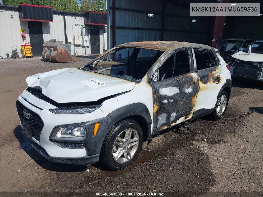 2021 Hyundai Kona Se VIN: KM8K12AA1MU659336 Lot: 40543589