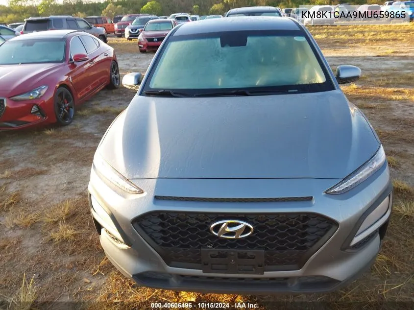 2021 Hyundai Kona Se VIN: KM8K1CAA9MU659865 Lot: 40606496