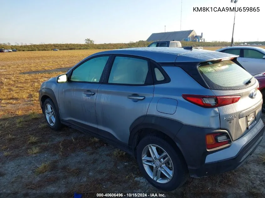 2021 Hyundai Kona Se VIN: KM8K1CAA9MU659865 Lot: 40606496