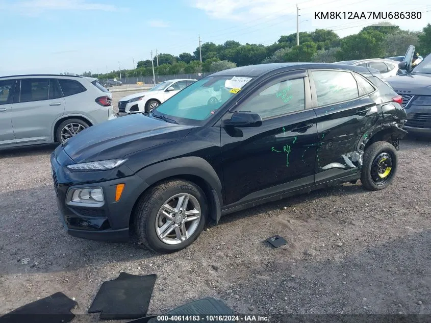 KM8K12AA7MU686380 2021 Hyundai Kona Se