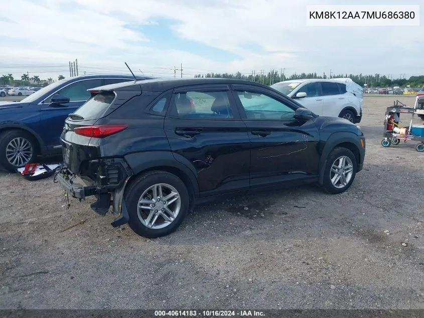 KM8K12AA7MU686380 2021 Hyundai Kona Se