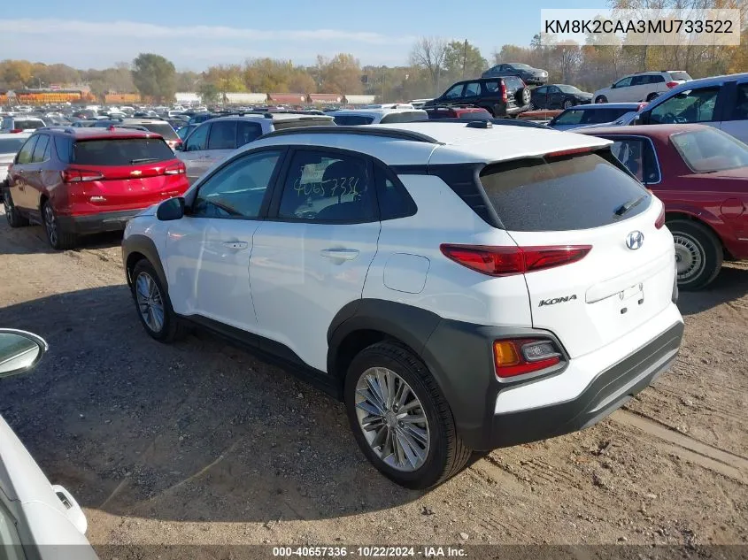 KM8K2CAA3MU733522 2021 Hyundai Kona Sel