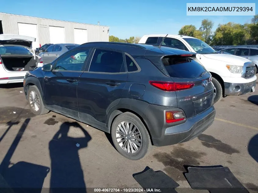 KM8K2CAA0MU729394 2021 Hyundai Kona Sel