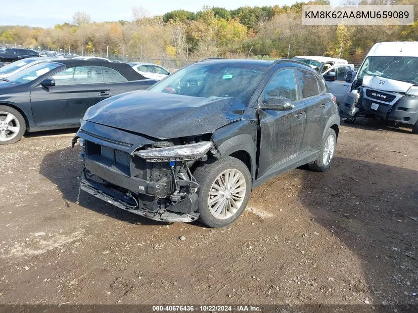 KM8K62AA8MU659089 2021 Hyundai Kona Sel Plus