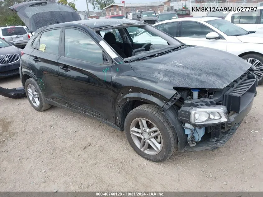 2021 Hyundai Kona Se VIN: KM8K12AA9MU627797 Lot: 40740128