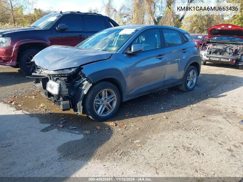 KM8K1CAA6MU663436 2021 Hyundai Kona Se