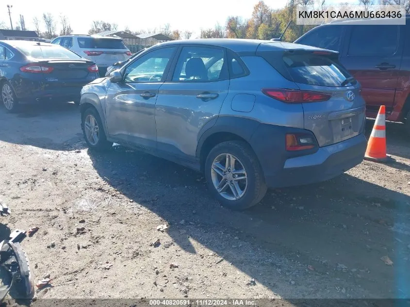 KM8K1CAA6MU663436 2021 Hyundai Kona Se