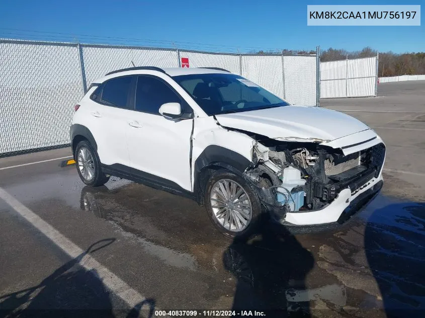 KM8K2CAA1MU756197 2021 Hyundai Kona Sel