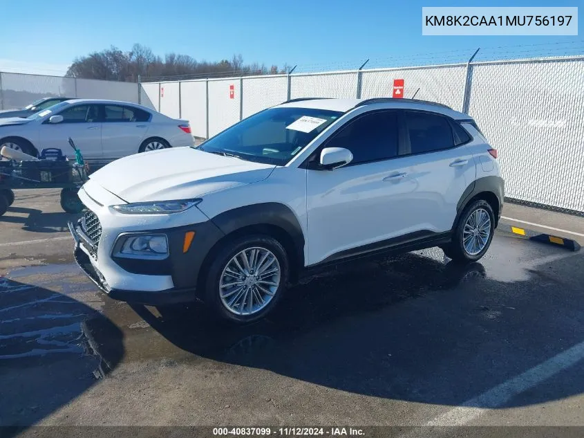 KM8K2CAA1MU756197 2021 Hyundai Kona Sel