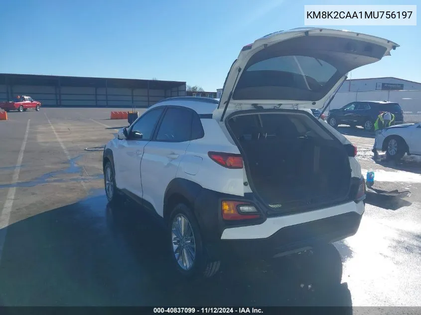 KM8K2CAA1MU756197 2021 Hyundai Kona Sel