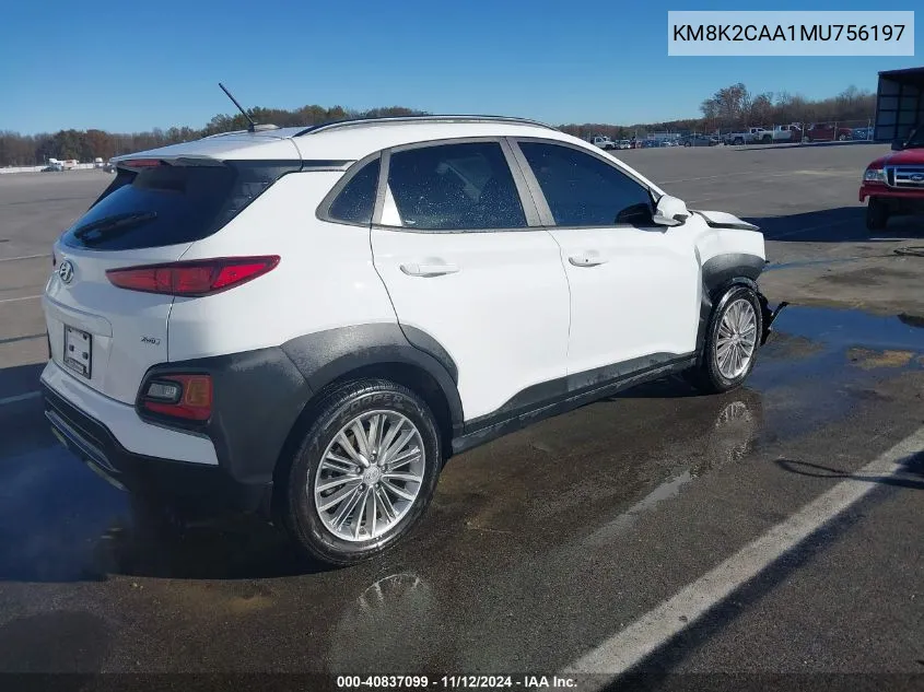 KM8K2CAA1MU756197 2021 Hyundai Kona Sel