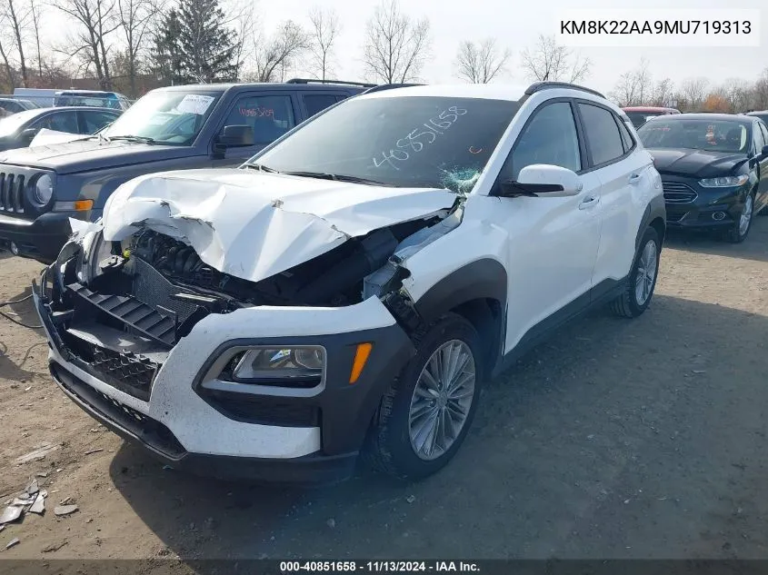 KM8K22AA9MU719313 2021 Hyundai Kona Sel