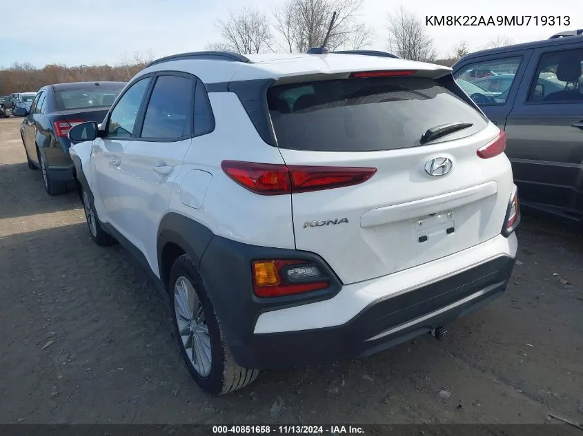 KM8K22AA9MU719313 2021 Hyundai Kona Sel