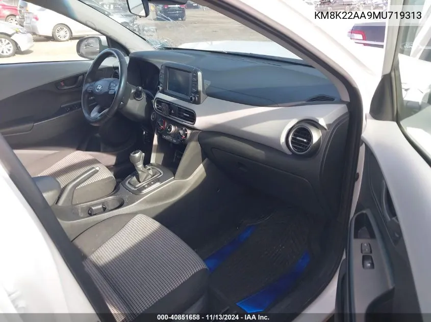 KM8K22AA9MU719313 2021 Hyundai Kona Sel