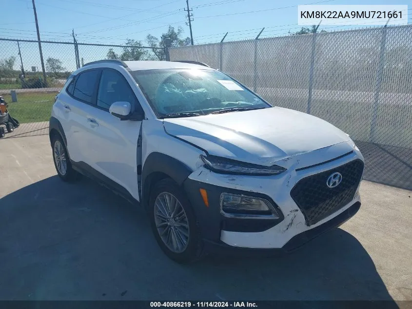 KM8K22AA9MU721661 2021 Hyundai Kona Sel