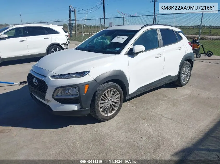 KM8K22AA9MU721661 2021 Hyundai Kona Sel