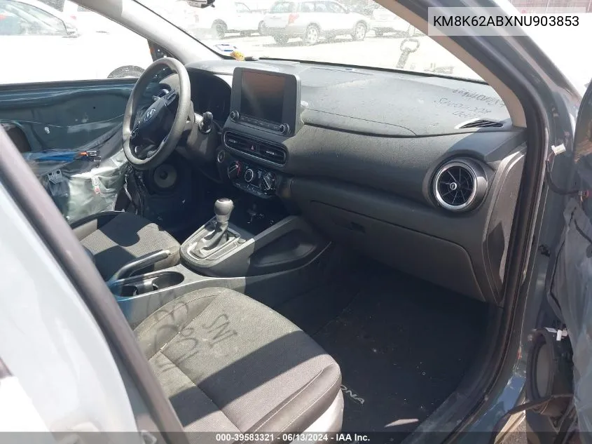 KM8K62ABXNU903853 2022 Hyundai Kona Sel