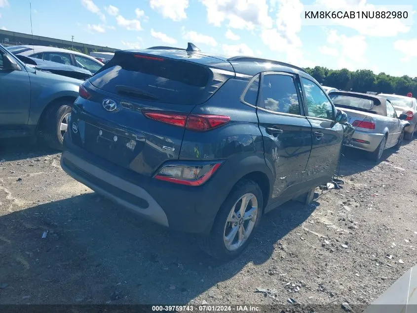 KM8K6CAB1NU882980 2022 Hyundai Kona Sel