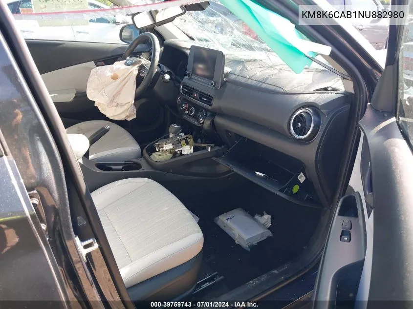 KM8K6CAB1NU882980 2022 Hyundai Kona Sel