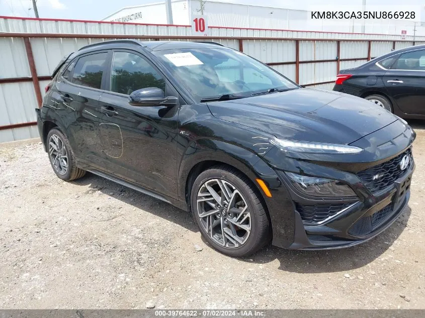 KM8K3CA35NU866928 2022 Hyundai Kona N Line