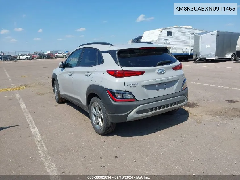 KM8K3CABXNU911465 2022 Hyundai Kona Sel