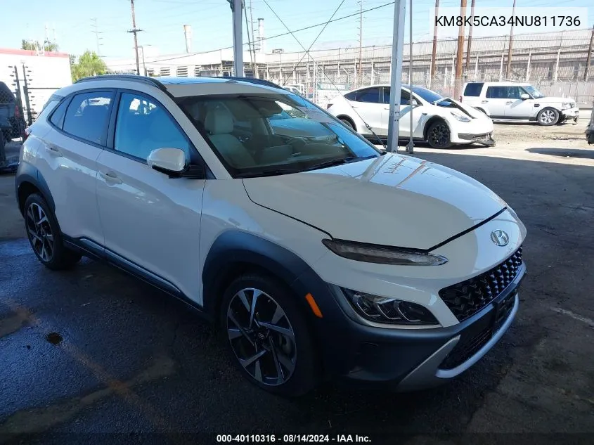 KM8K5CA34NU811736 2022 Hyundai Kona Limited