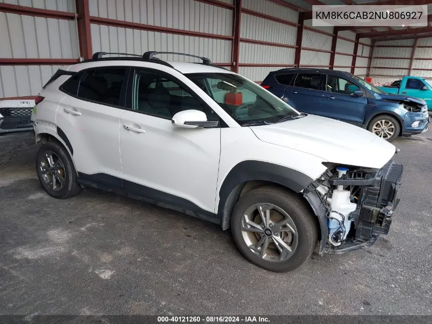 KM8K6CAB2NU806927 2022 Hyundai Kona Sel