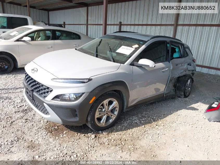 KM8K32AB3NU880652 2022 Hyundai Kona Sel