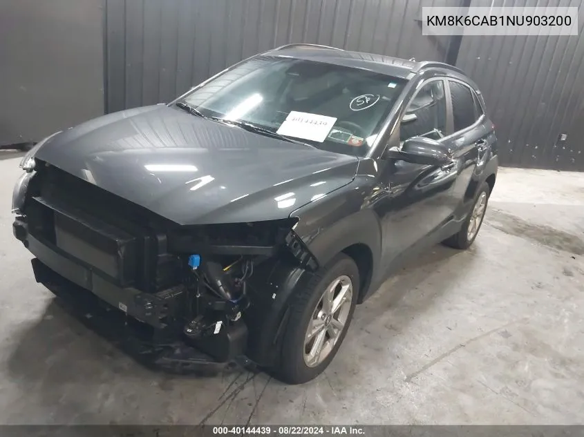 KM8K6CAB1NU903200 2022 Hyundai Kona Sel