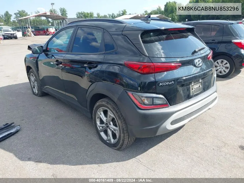 KM8K6CAB8NU853296 2022 Hyundai Kona Sel