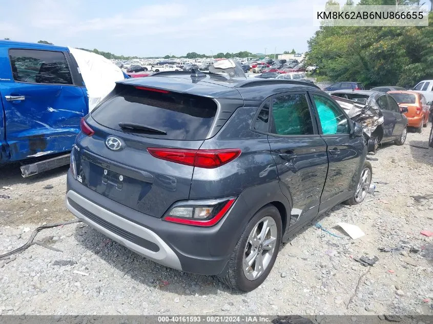 KM8K62AB6NU866655 2022 Hyundai Kona Sel