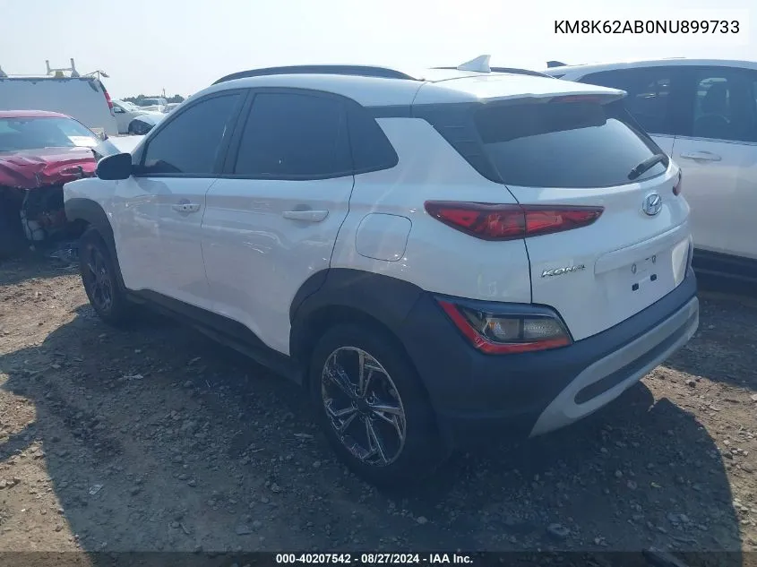 KM8K62AB0NU899733 2022 Hyundai Kona Sel