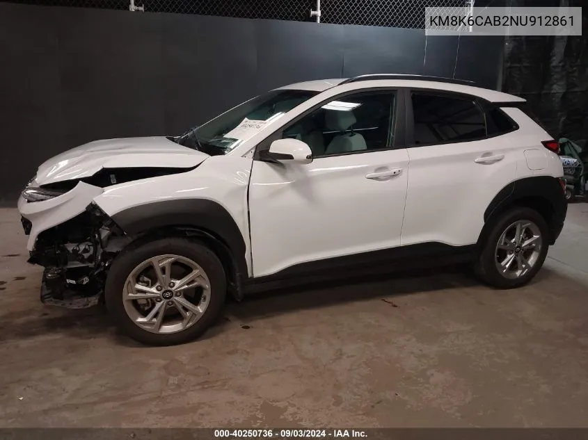 2022 Hyundai Kona Sel VIN: KM8K6CAB2NU912861 Lot: 40250736