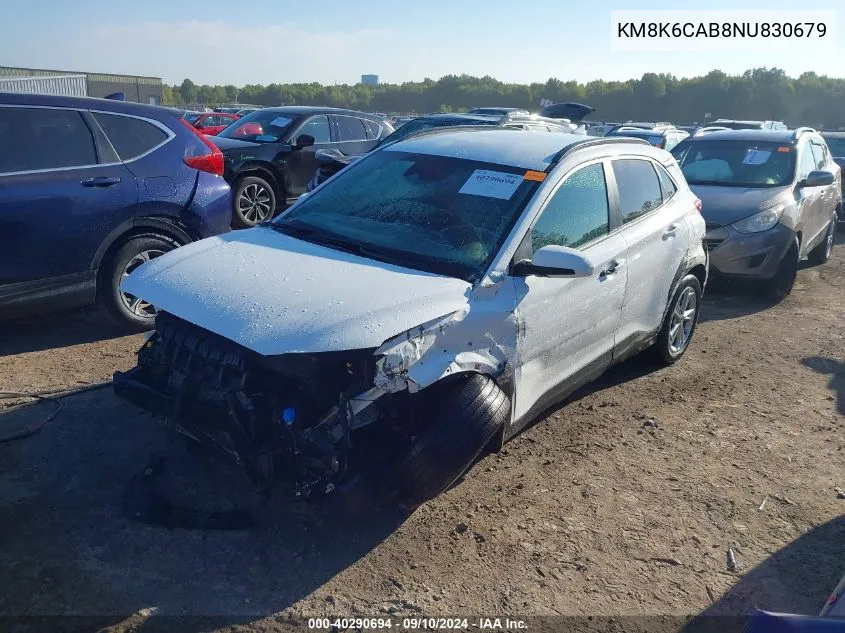 KM8K6CAB8NU830679 2022 Hyundai Kona Sel