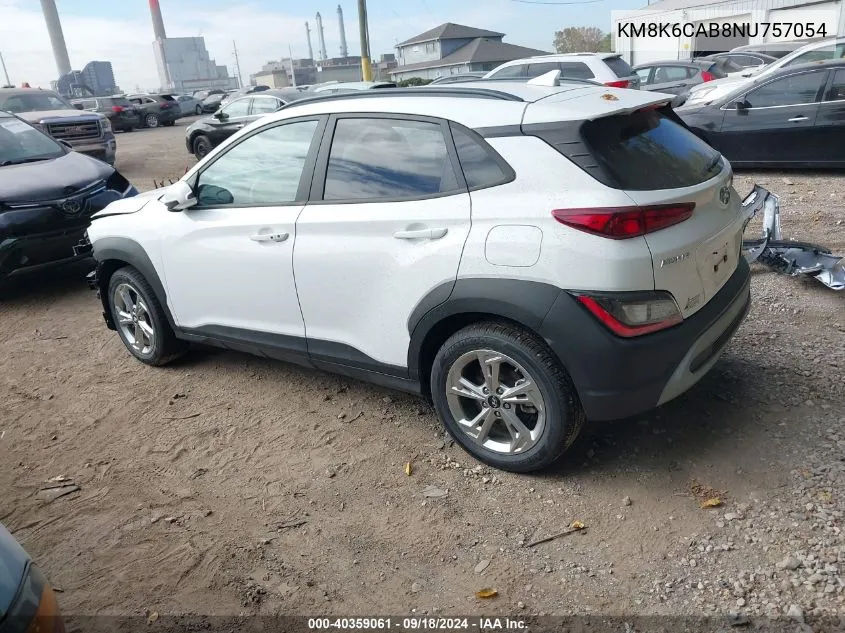 2022 Hyundai Kona Sel VIN: KM8K6CAB8NU757054 Lot: 40359061