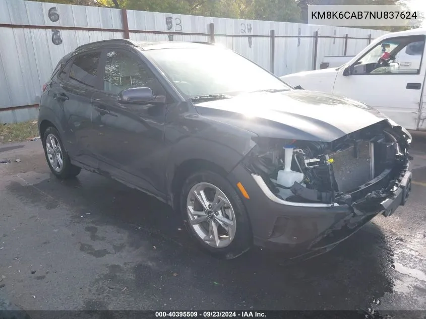 KM8K6CAB7NU837624 2022 Hyundai Kona Sel