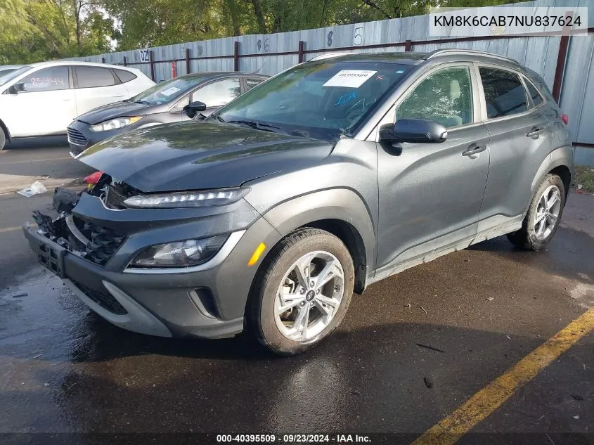 KM8K6CAB7NU837624 2022 Hyundai Kona Sel