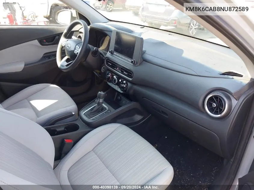 KM8K6CAB8NU872589 2022 Hyundai Kona Sel