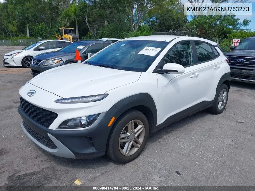 KM8K22AB9NU763273 2022 Hyundai Kona Se