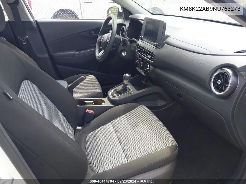 KM8K22AB9NU763273 2022 Hyundai Kona Se