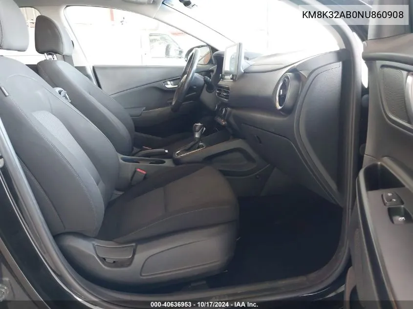 KM8K32AB0NU860908 2022 Hyundai Kona Sel