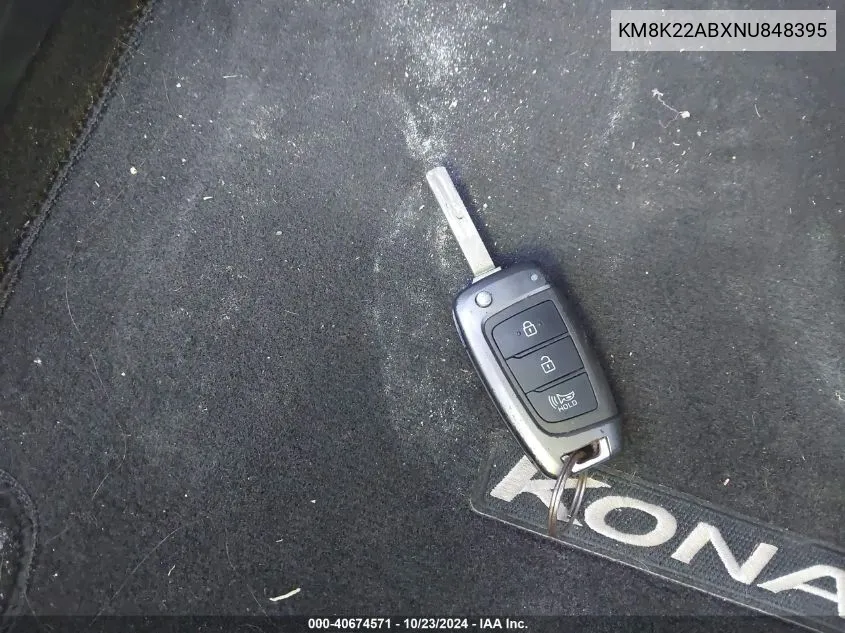 KM8K22ABXNU848395 2022 Hyundai Kona Se