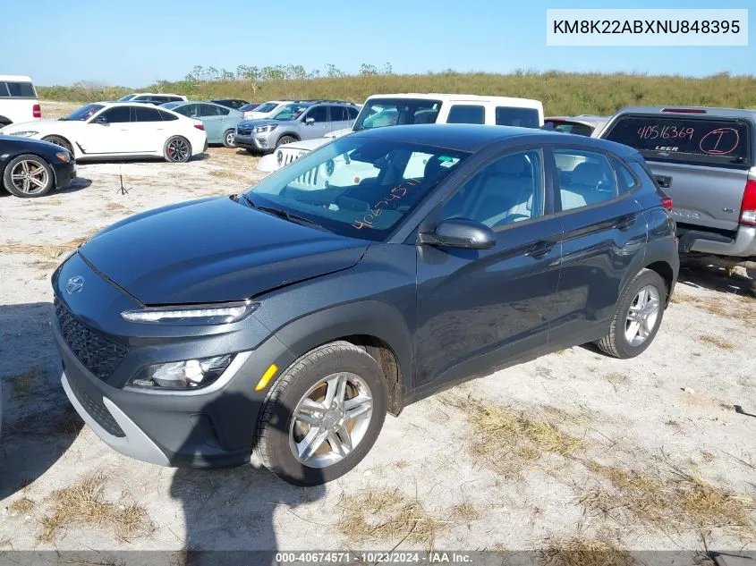 KM8K22ABXNU848395 2022 Hyundai Kona Se