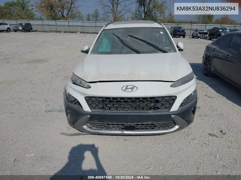 KM8K53A32NU836294 2022 Hyundai Kona Limited