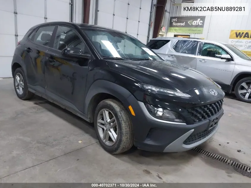 KM8K2CAB5NU889281 2022 Hyundai Kona Se