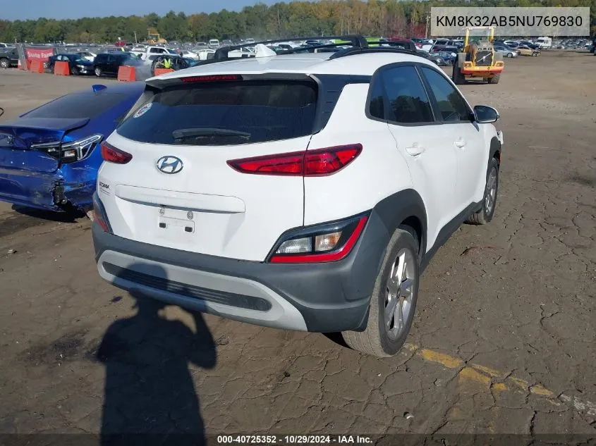 KM8K32AB5NU769830 2022 Hyundai Kona Sel