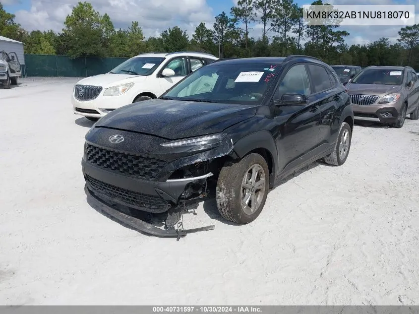 KM8K32AB1NU818070 2022 Hyundai Kona Sel