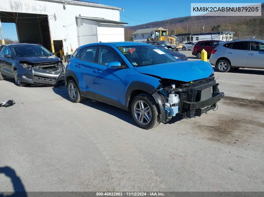 KM8K2CAB5NU879205 2022 Hyundai Kona Se