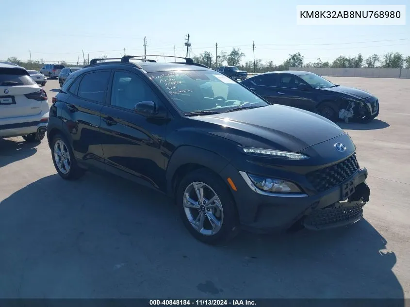 KM8K32AB8NU768980 2022 Hyundai Kona Sel